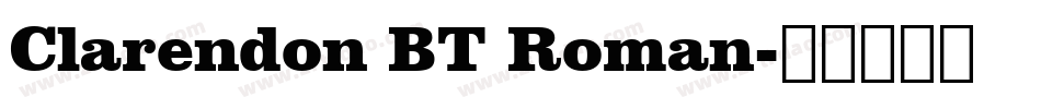 Clarendon BT Roman字体转换